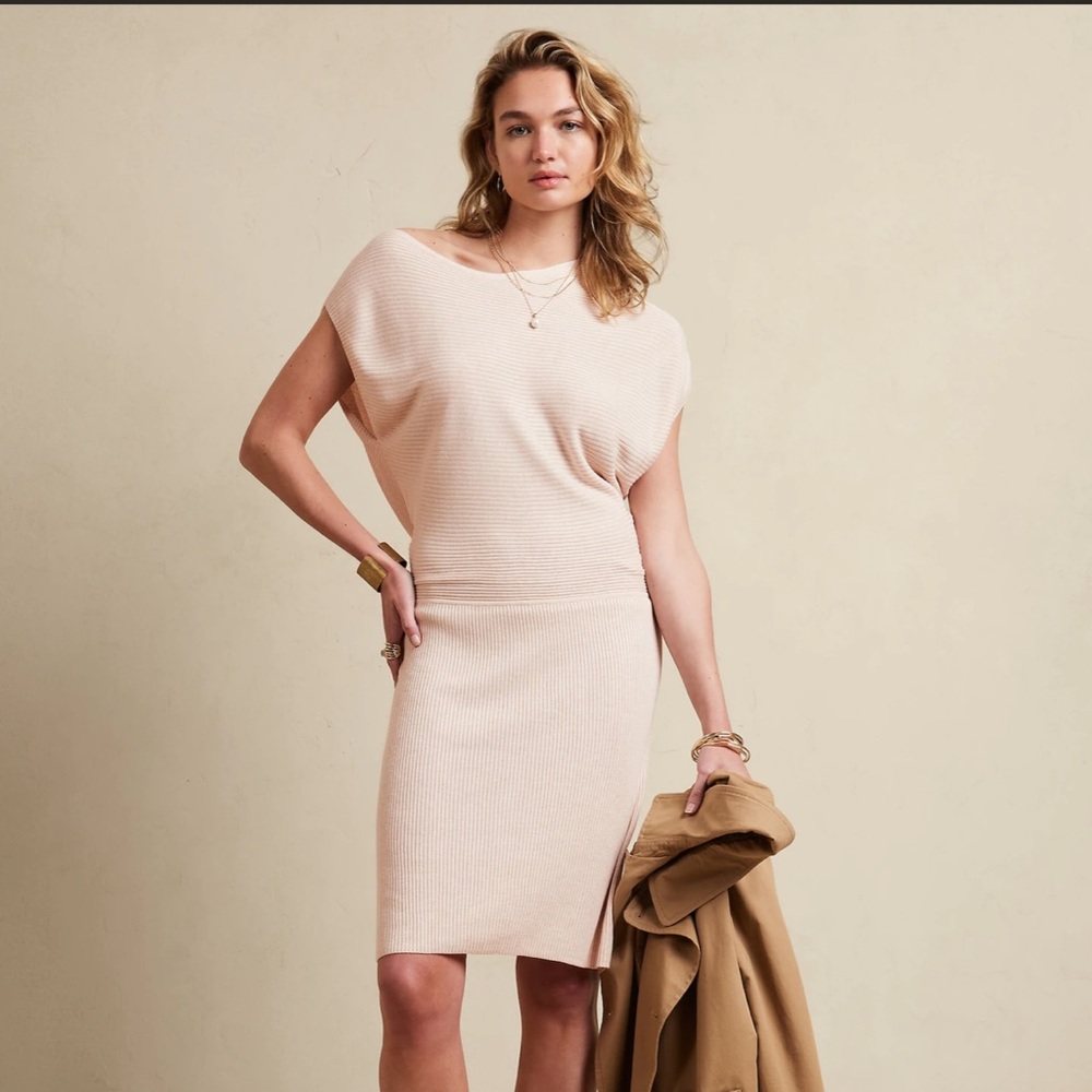 Banana Republic Ribbed Sweater Dress (black, size S) - Picture 2 of 2